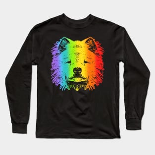 Rainbow Chow Chow Long Sleeve T-Shirt